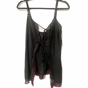 Mistra vintage lace top lingerie goth size Medium